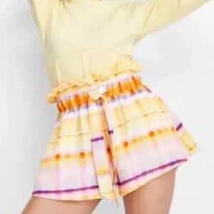 🌷Future Collective Women’s Tie-Waist Paperbag Shorts Womens‎ XL NWT